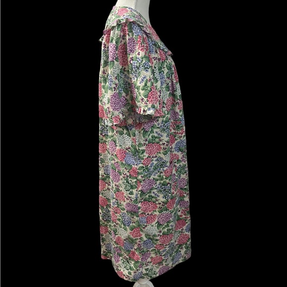 Vintage Spectator II Floral Cottage Core Prairie 60s Pearl Snaps Housecoat Dress - Picture 5 of 10